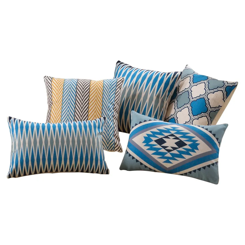 

Decorative throw pillows case Northern Europe Zebra Cushion Cover Geometric Clover Cotton linen housse de coussin 45x45cm