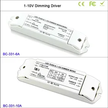 6A*1CH or 10A*1CH LED Dimmer fluorescent lamps dimmer 0/1-10v LED lamp dimming driver push dimmer,DC12V-DC24V