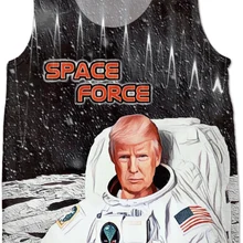 Космическая сила Трамп мужские рубашки без рукавов Летние крутые майки мужские Бодибилдинг Фитнес Одежда тренажерные залы нижнее белье