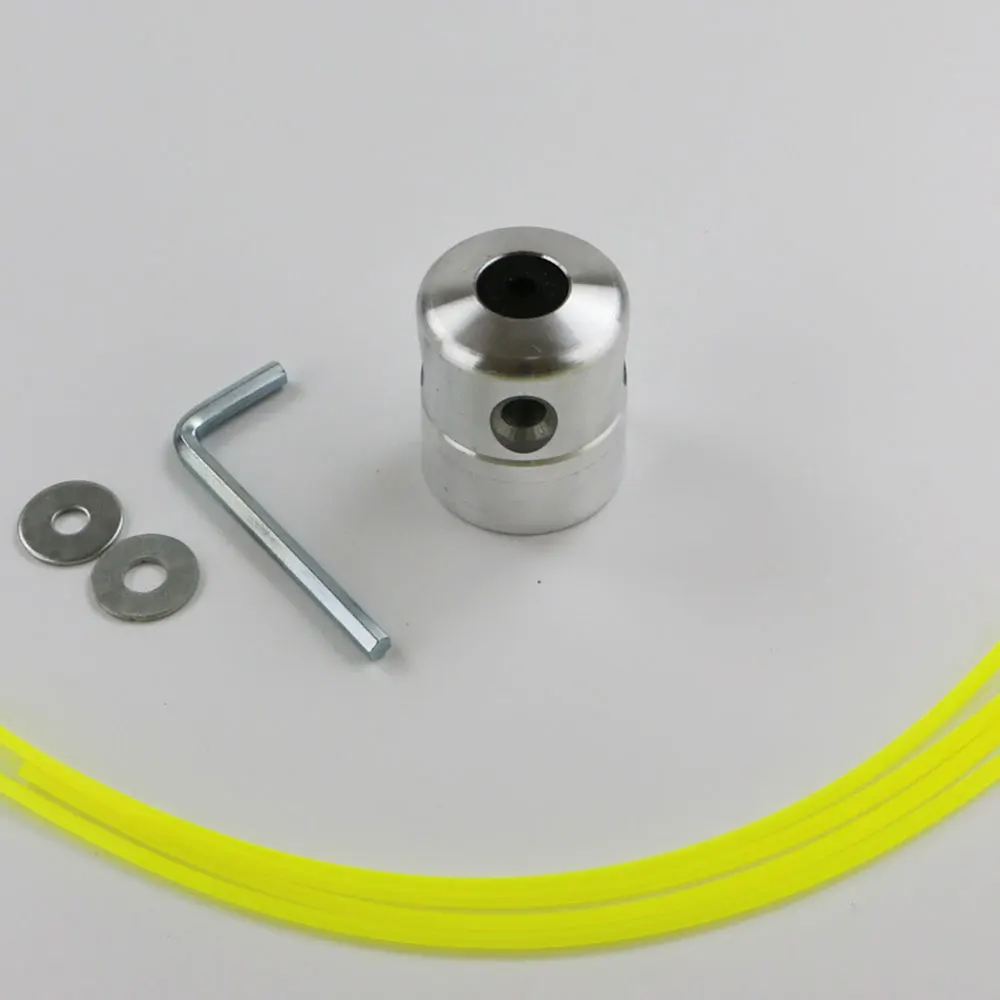 Cylindrical Aluminum Trimmer Head Coil Chain Grass Brushcutter Gardening Garden Tools Silver Outdoor Playing Straw
