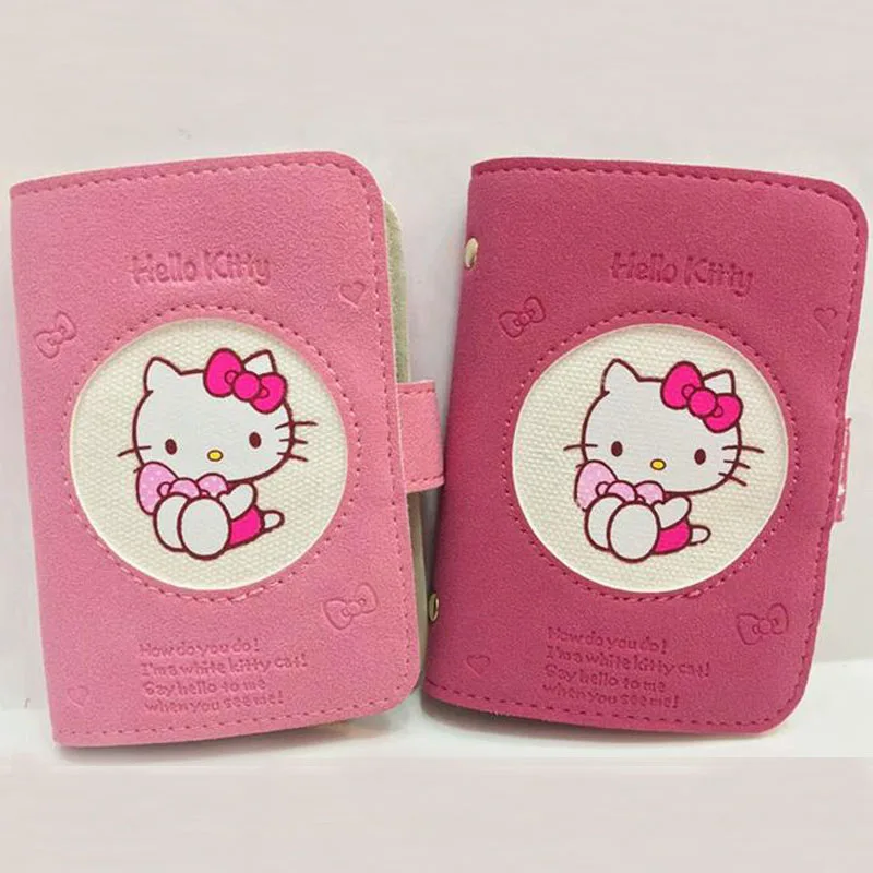 

1 Pcs kawaii Cute Hello Kitty Card ID Holders card package Pvc material girls women creative card sets gift school supplies