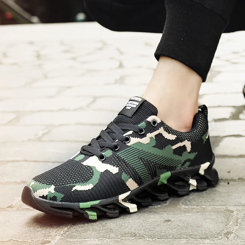

ZENVBNV Men Sneakers Camouflage Mesh Casual Shoes Male Fly Weave Krasovki Men Flat shoes Fashion Light Breathable Trainers
