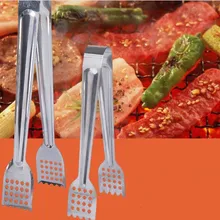 1 шт. щипцы для барбекю из нержавеющей стали Ручка кухонные щипцы замок дизайн зажим для барбекю зажим нержавеющая сталь кухонные щипцы ENX 031