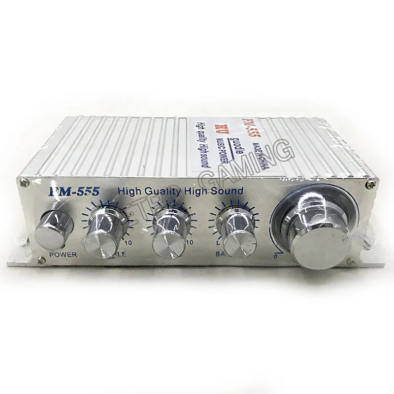 DC 12V 2A мини стерео Aplifier FM 555 высокое качество звучание 3 канала аксессуар для