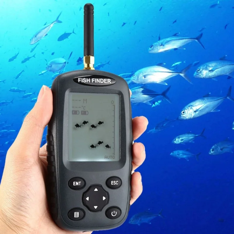 العلامة التجارية الذكية المحمولة صياد السمك قابلة للشحن سونار صياد السمك Wireless25KHz سونار الاستشعار اللاسلكية Fishfinder