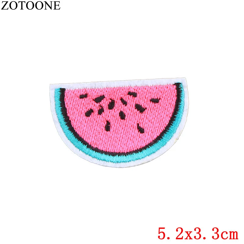 ZOTOONE DIY значок в виде фруктов искусственная кожа Симпатичные вышитые недорогие