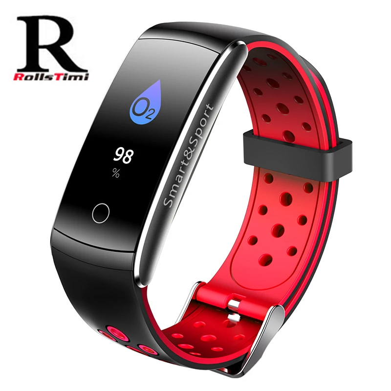 RollsTimi Bluetooth водонепроницаемые спортивные Смарт часы для женщин монитор