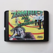 Zombies ate my neighbords 16 bit sega MD игровая карта для sega Mega Drive для Genesis