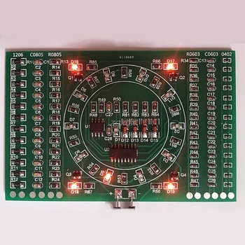 

SMD Flashing LED Components Soldering Practice Board Skill Electronic Circuit Drop ship