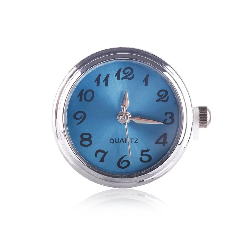 18mm Round Quartz Watch Face Charm Snap Button for Fashion DIY Jewelry Bracelet Bangle New Snap Jewelry