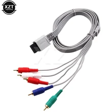 Venda quente Componente 1080 P HDTV AV Cabo Adaptador De Áudio de 1.8 m Cabo fio 5 Wi RCA Cabo AV para Nintendo Wii U console mais novo