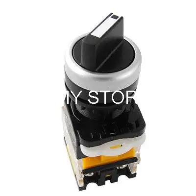 

On-Off-On Self Locking Three 3 Position Rotary Selector Select Switch 10A 660V