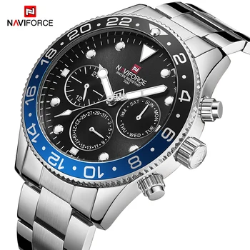 

New NAVIFORCE Mens Fashion Casual Watch Luxurious Quartz Men Wristwatch Sport Waterproof Male Clock Watches Relogio Masculino