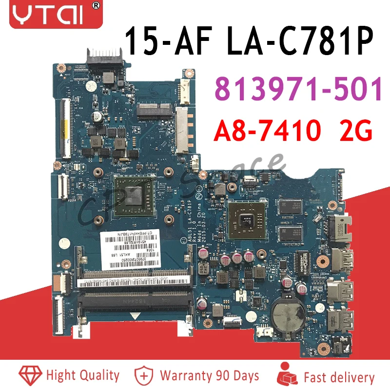 ABL51 LA-C781P REV: 1,0 для hp 15-AF Материнская плата ноутбука R5M330 2 Гб A8-741 813971-501 тестирование в целости