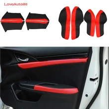 Car Interior Door Armrest Panel Cover Waterproof Shell Surface Styling Accessories Trim For Honda 10th Civic 2016 2017 цена Car Interior Door Armrest Panel Cover Waterproof Shell Surface Styling Accessories Trim For Honda 10th Civic 2016 2017 цены онлайн