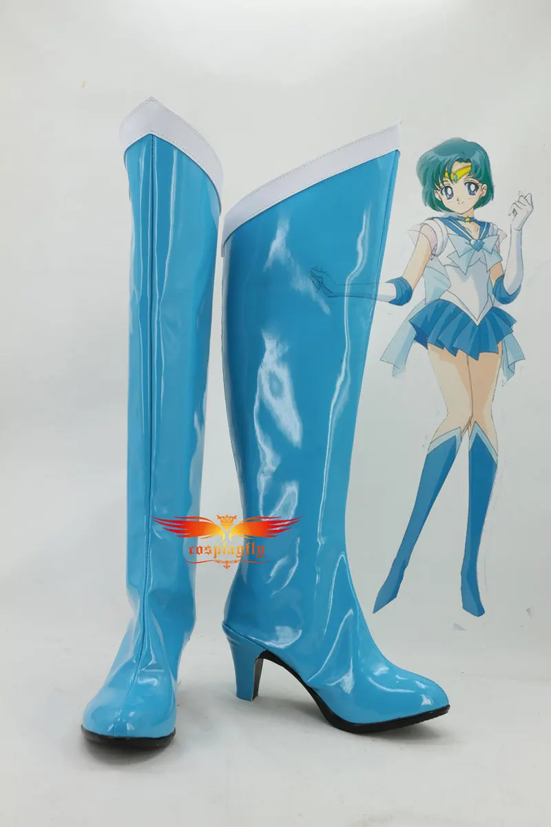 Sailor Moon Mercury Mizuno Ami Venus Minako Aino Uranus Haruka Jupiter Kino Makoto Saturn Tomoe Hotaru; обувь для костюмированной вечеринки для взрослых - Цвет: Mizuno Ami