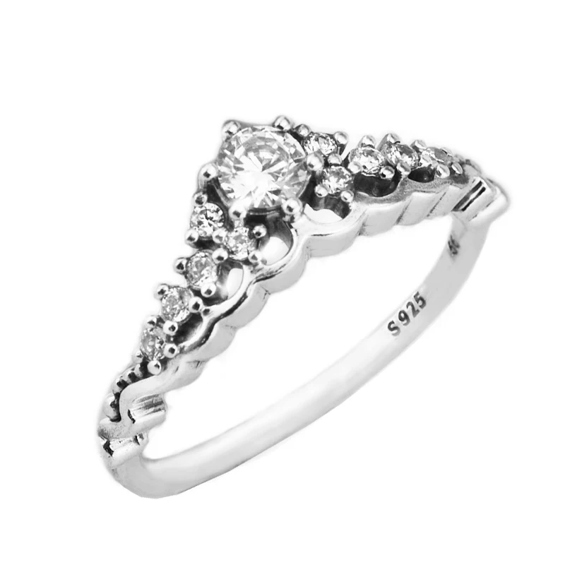 

Ring Fairytale Tiara Silver Rings for women Anel masculino silver 925 jewelry men anillos 925 sterling silver wedding Ring