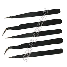 1 шт. взрывозащищенные пинцеты из нержавеющей стали Инструменты для ремонта промышленные прецизионные прямые Изогнутый пинцет Инструменты для ремонта