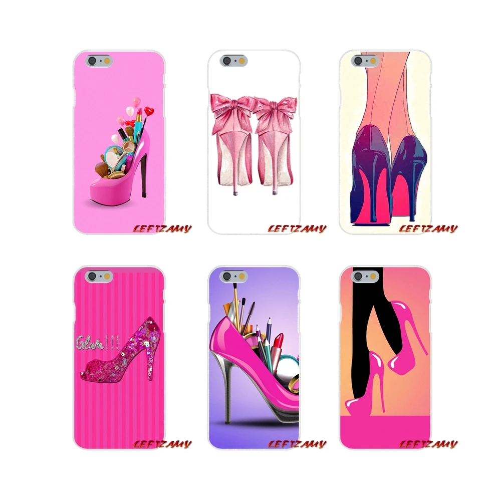 

For iPhone X XR XS MAX 4 4S 5 5S 5C SE 6 6S 7 8 Plus ipod touch 5 6 red high heel shoes Accessories Phone Cases Covers