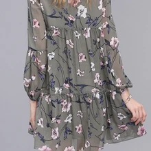 ElaCentelha Women Summer Autumn Dress Tops Print Floral Woman Dress Ethnic Plus Size Loose Bandage Boho Vintage Causal Dresses