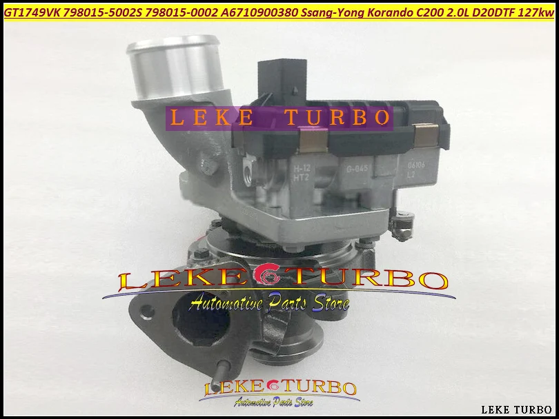 Turbo GT1749VK 798015 798015-5002S 798015-0002 A6710900380 6710900380 Turbocharger For Ssang-Yong Korando C200 2.0L D20DTF 127kw 173HP (4)