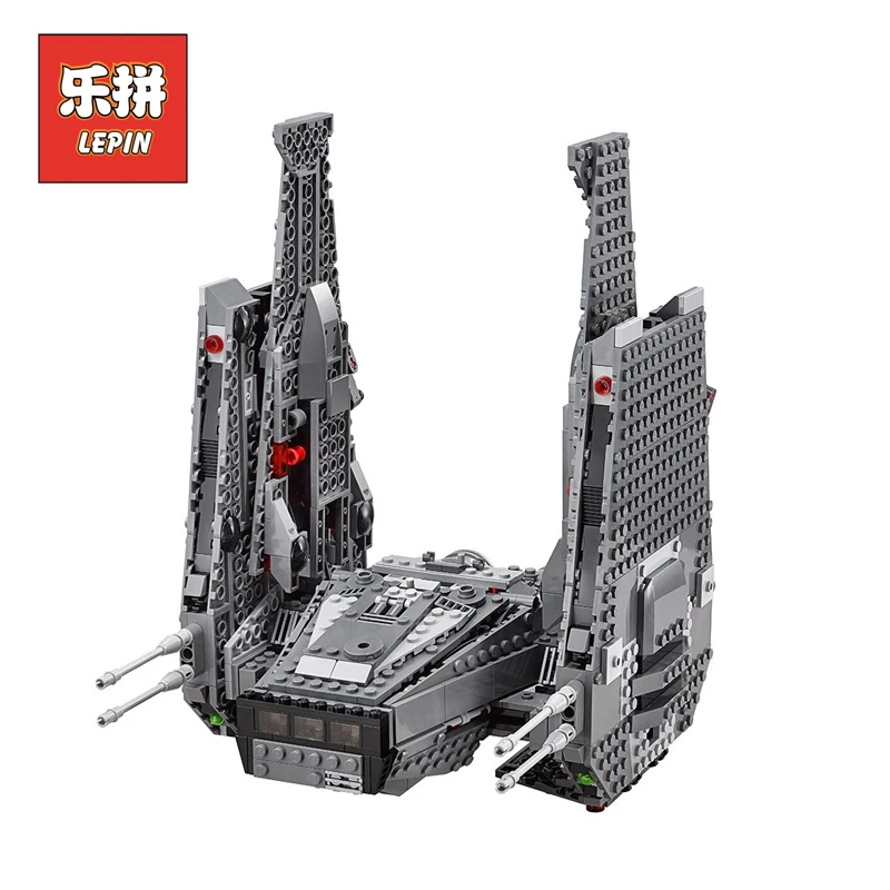 

LEPIN 05006 STAR WARS Force Awakens Kylo Ren Command Shuttle Model Building Kits Blocks Bricks LegoINly 75104 Toys for Boy Gift