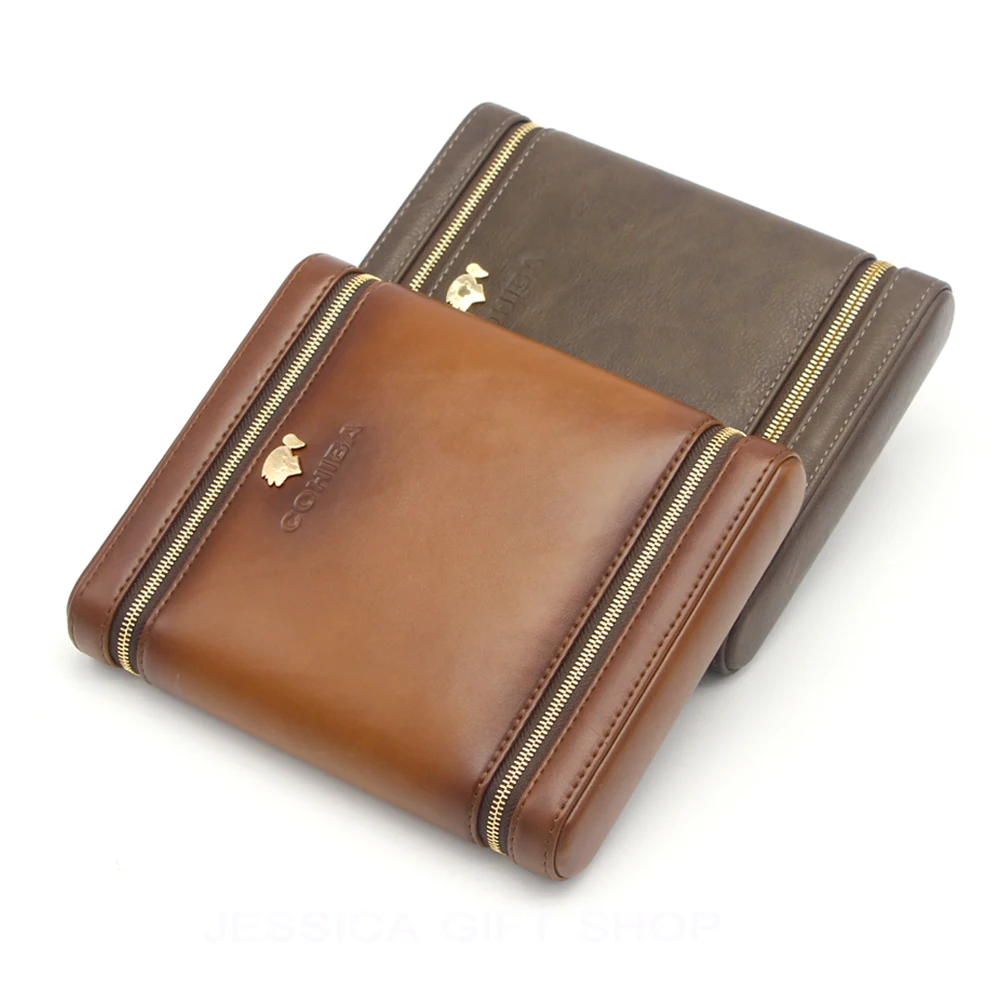 Mini Pocket Travel Cigar Case Portable 6 S Leather Cedar Wood Mini Pocket Travel Cigar Case Portable 6 S Leather Cedar Wood Humidor Box Outdoor With