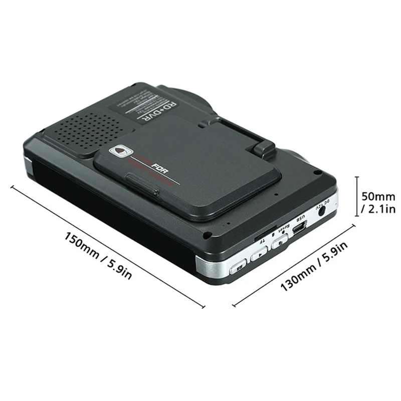  2 in 1 Auto Fahren Recorder Radar Detektor Geschwindigkeit Alert DVR für Sicheres Fahren CSL88