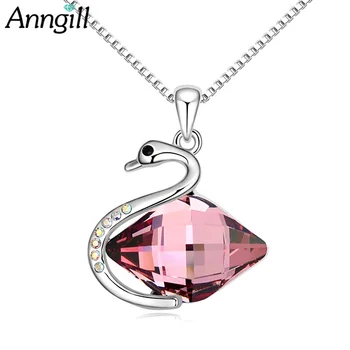 

Crystals from Swarovski Statement Choker Necklace Box Chain Pendant Collar Fashion New Jewelry Women