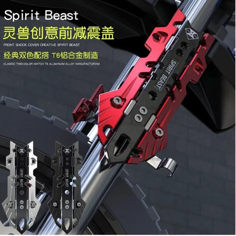 Spirit Beast 2pcs Lot Motorcycle Front Shock Absorber Cover T6061 Alloy Cool Styling
