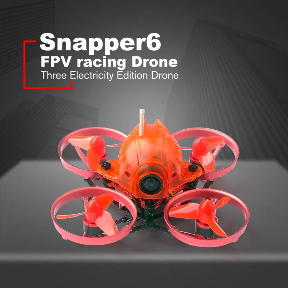 

Happymodel Snapper6 65mm Micro 1S Brushless FPV RC Drone w/ F3 OSD 5A ESC BNF Frsky Receiver Single Electricity Edition
