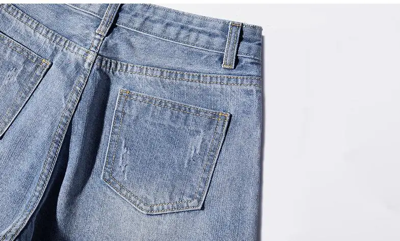 Высокая талия Harajuku стиль прямые широкие джинсовые шорты для женщин Свободные женские весна и лето керлинг джинсы короткие J2723