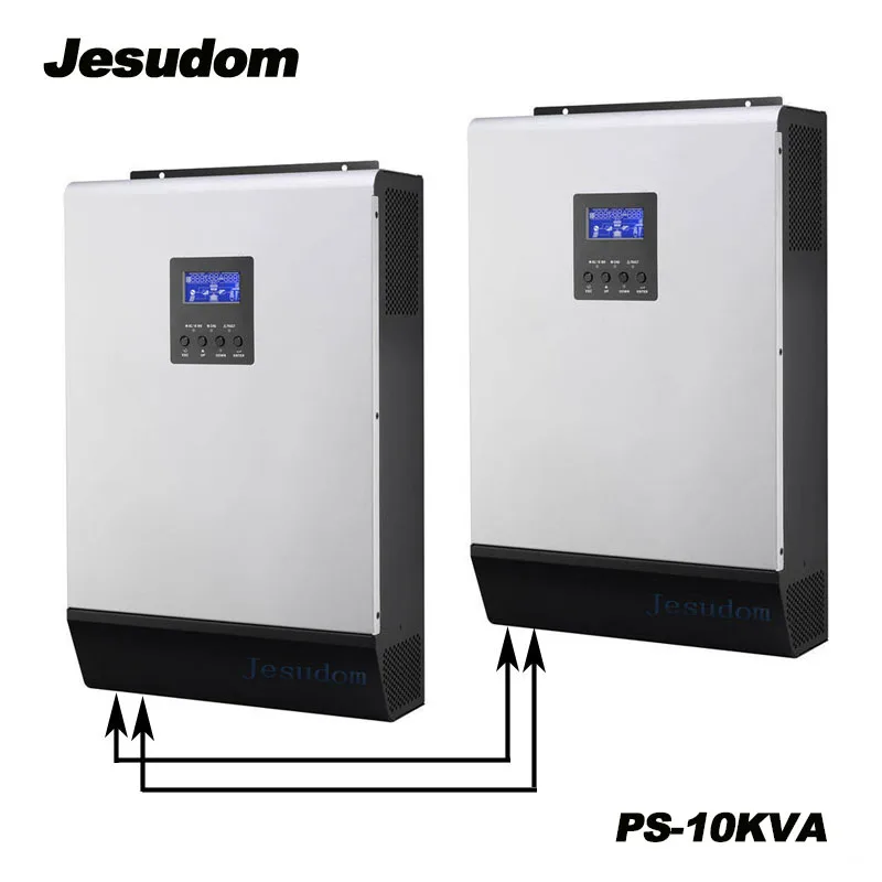 

10KVA/8KW Solar Pure Sine Wave Inverter Built-in 2pcs 48V50A PWM Solar Controller with AC Charger for Solar Power System