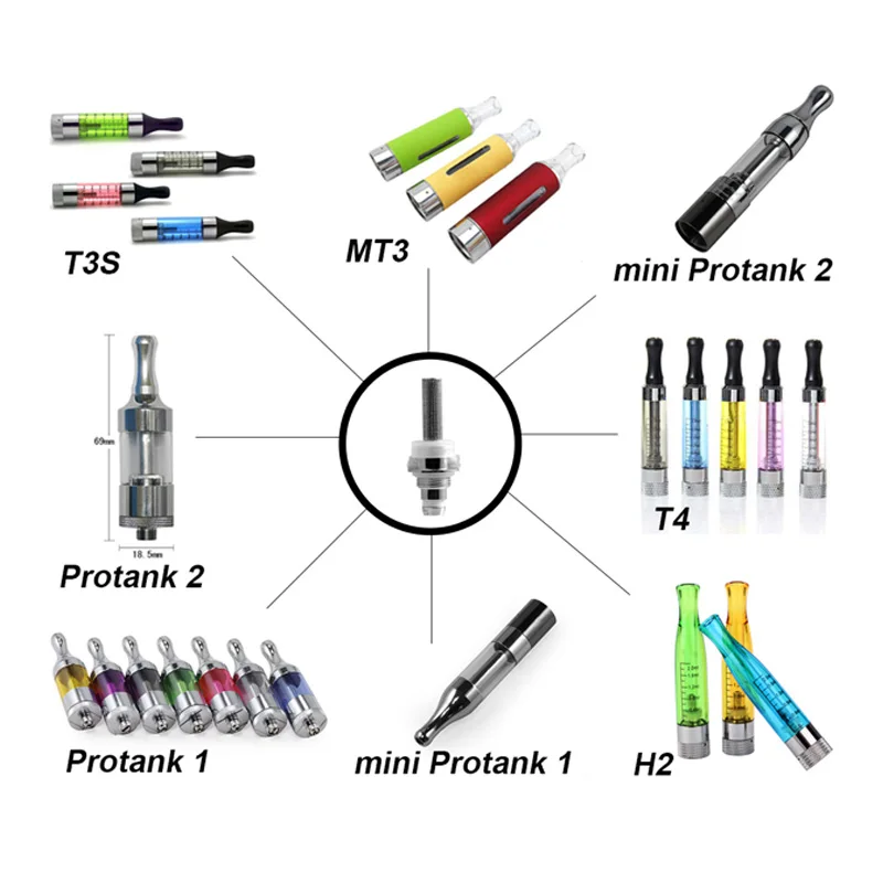 Сменная головка MT3 для катушки H2 T3S T4 mini protank сменный фитиль Съемные Core Clearomizer