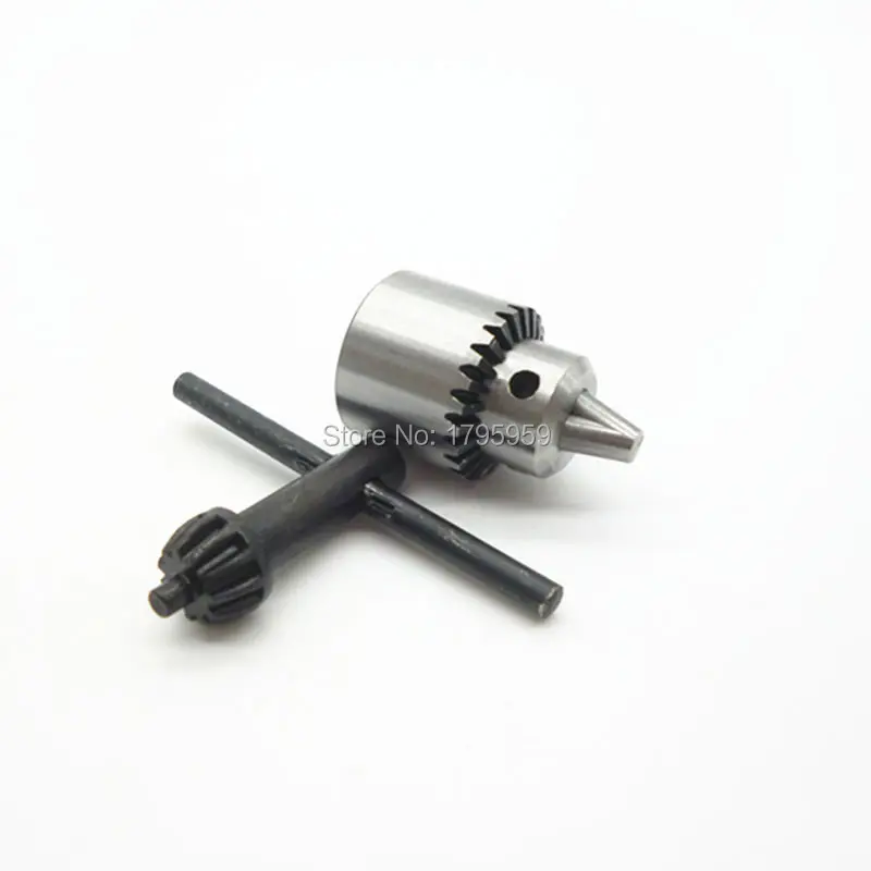 High Precision Drill Chuck  Wrench Clamping Range 0.3-4mm High-Carbon Steel Miniature Motor Drill Chuck Power Tool Accessories (2)