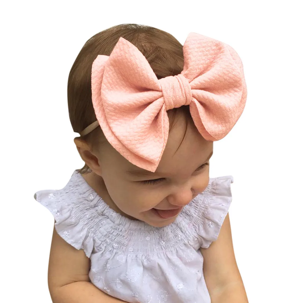 Baby Kids Girls Headwear Party Cute Band Mini Bowknot Hairband Elastic Headband