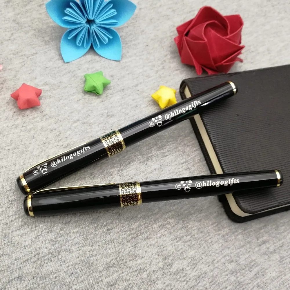 

New design golden clip pen boss love heavy writing pen custom with your business info. nice promotional items for small business