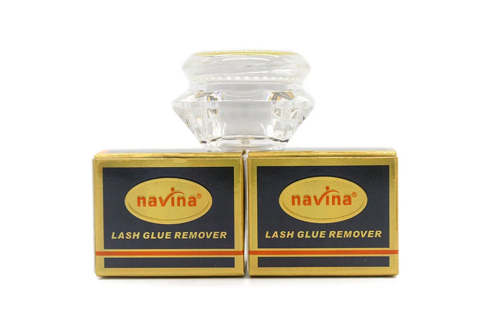 Estimulação sem Qualquer Dano para Cílios Pces Navina Maquiagem Falso Lash Cola Removedor Nenhuma Falsos Extensão Seguro 6 * 5g 4 High Quality Beleza e saúde