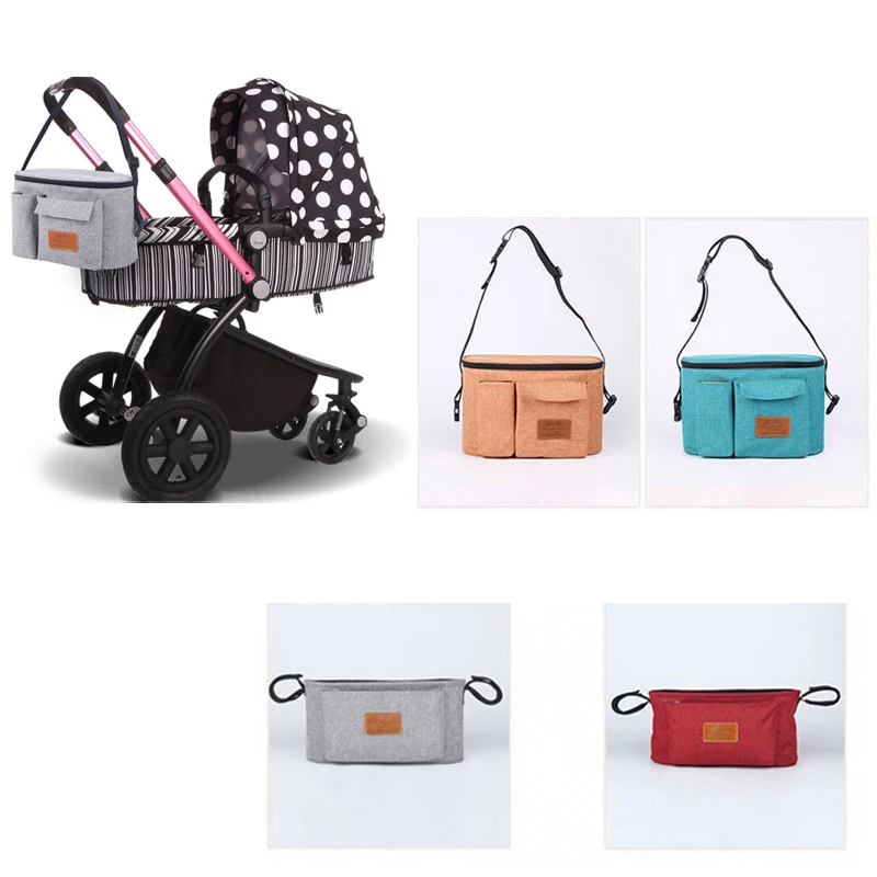 

Fashion Mommy Maternity Nappy Bag Stroller Organizer Baby Bag For Mom Travel Hanging Outdoor Carriage Pram Buggy Cart Bottle Bag