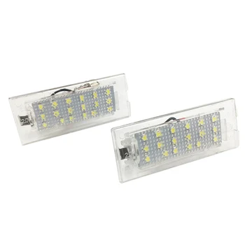 

DJSona 2Pcs For BMW E53 X5 E83 X3 6000k White 3528 Led License Plate Lights 12V Number Plate Lamp Bulb Hot Sale
