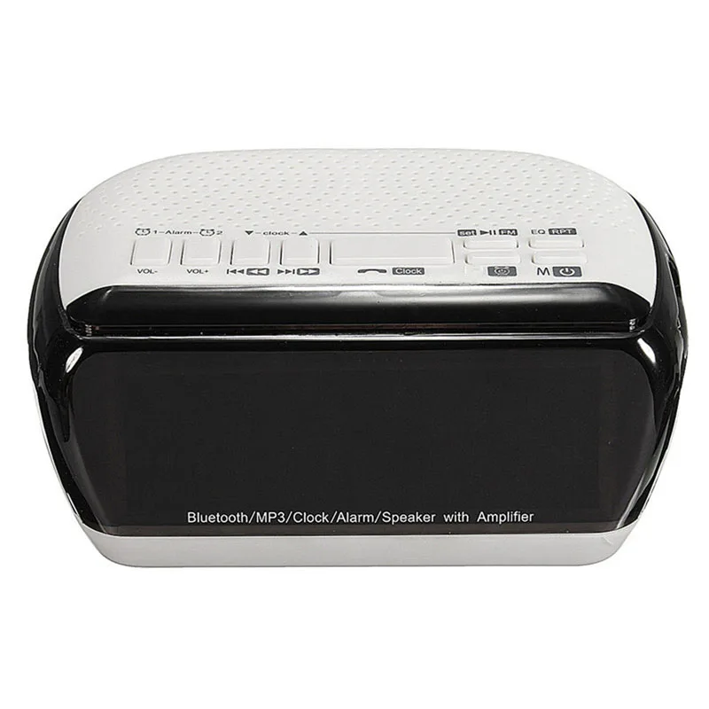 Умный беспроводной Bluetooth музыкальный плеер стерео динамик светодиодный двойной будильник с цифровым дисплеем fm-радио HG99