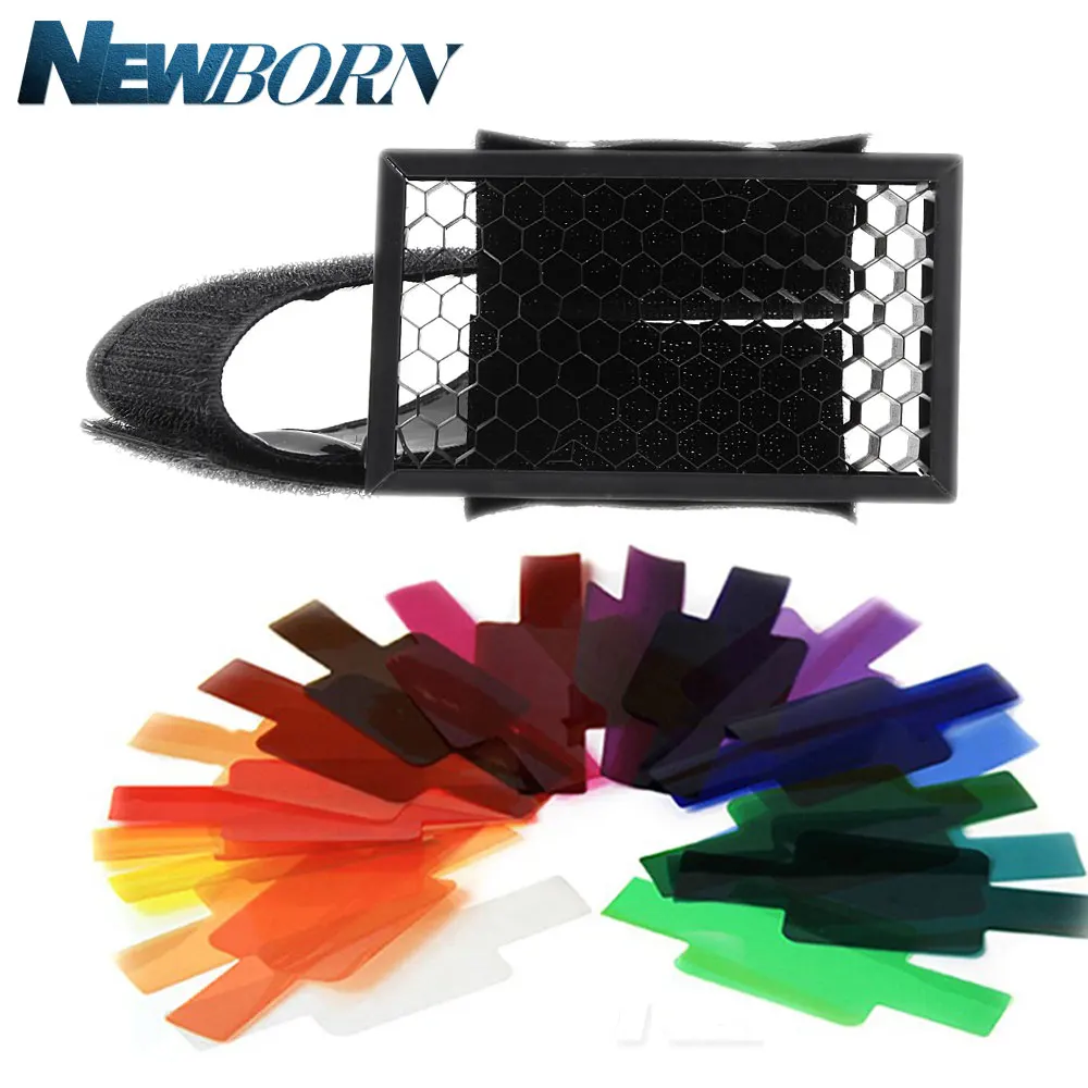 

20 colour Photographic Color Gels Filter Card Lighting Diffuser for Canon Nikon Yongnuo Flash Nissin Pixel Godox Speedlite