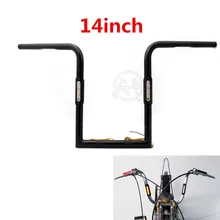 Мотоцикл 25 мм 1" высокий Руль+ светодиодный указатель поворота для Harley Sportster Yamaha Honda Chopper Bobber Bratstyle Dirt Bike