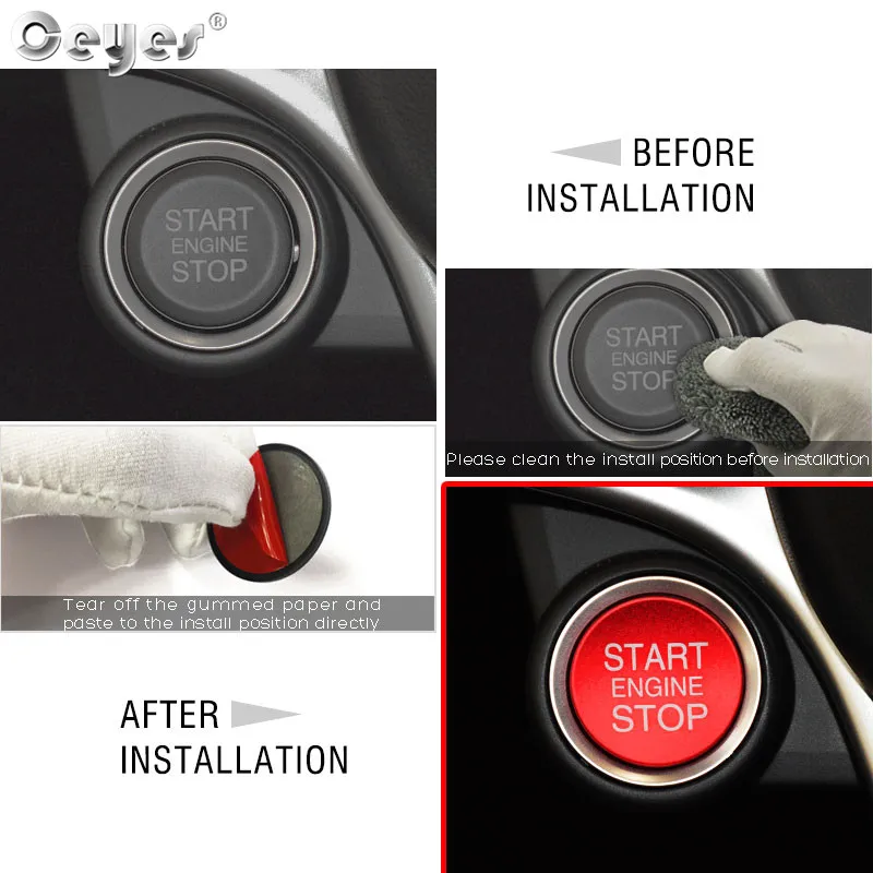 Car Start Engine Button Key Ring for ALFA ROMEO (8)