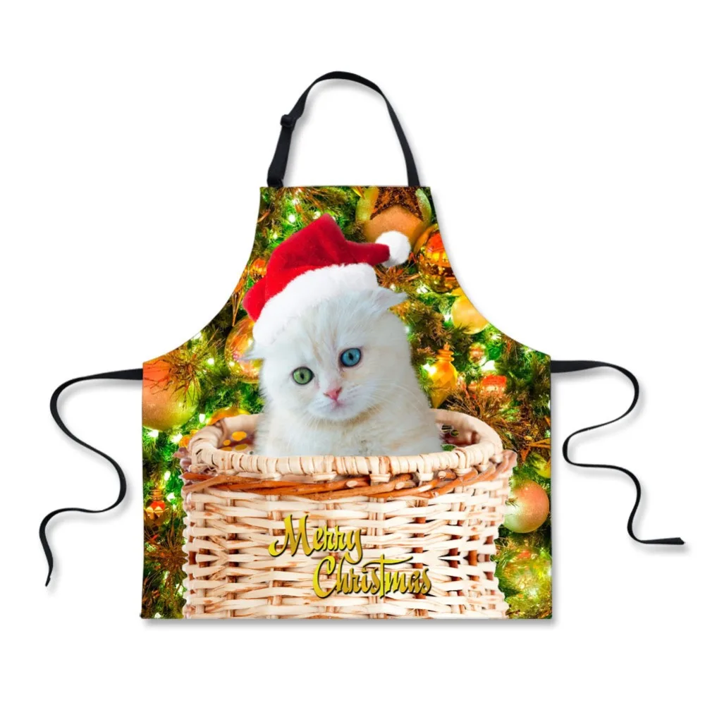 Kawaii с рисунком собачки и котика Рождественская шапка Пособия по кулинарии
