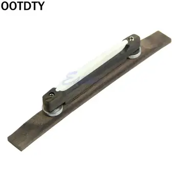 

OOTDTY Archtop Guitar Bridge Gabon Ebony Bone Saddle Luthier Jazz Guitar Mandolin Part