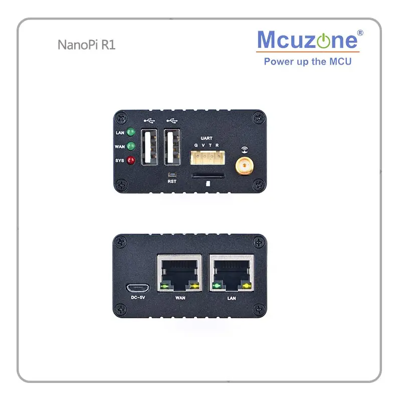  FriendlyELEC NanoPi R1 Allwinner H3 Gbps Ethernet de Wifi Bluetooth GSM cortex-A7 ETHERNET 8GB eMMC