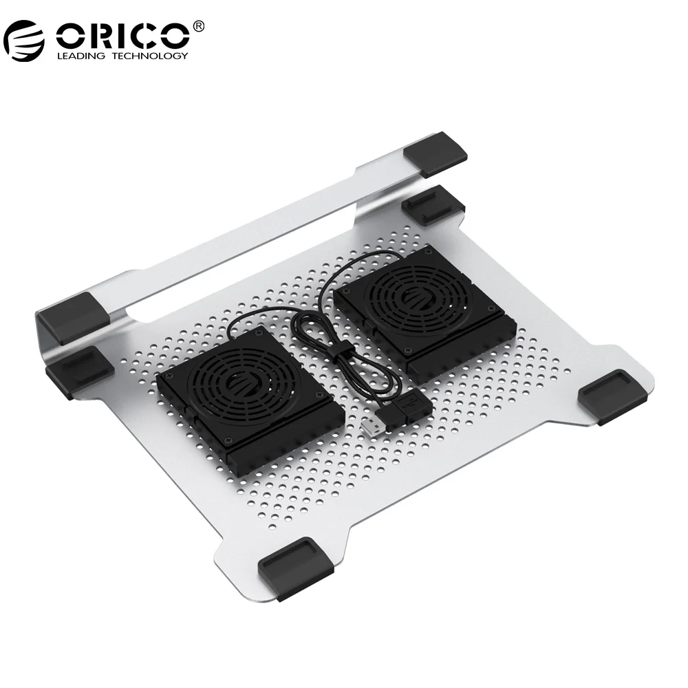 

ORICO Cooling Fan Laptop Stand Cooling Pad Notebook Radiator Bracket Plate Aluminum Cooling for laptop Macbook Cooling Pad