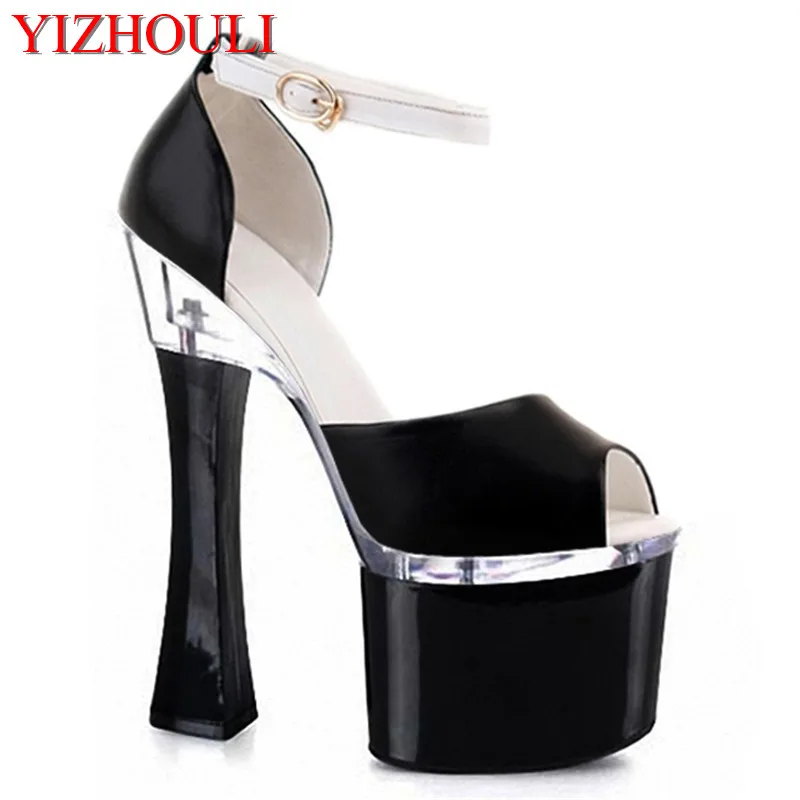 

Open-toed sandals 18cm high bottom ultra-high with waterproof Taiwan club for women's shoes fashion show