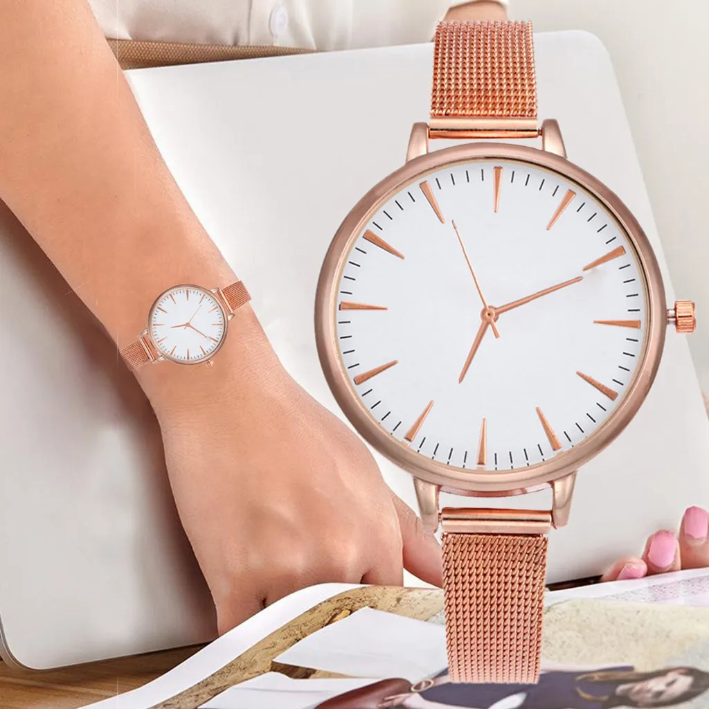Женские часы reloj mujer Часы kol saati повседневные из сплава с сетчатым ремешком Geneva